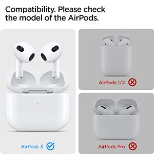 Spigen Classic Shuffle Designed for Airpods 3rd Gen Case with Keychain, Classic Design Airpods 3 Case (2021) - Charcoal