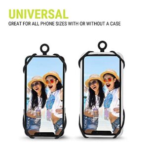 Phone Lanyard, Gear Beast Universal Crossbody Cell Phone Lanyard Compatible with iPhone, Galaxy & Most Smartphones, Includes Silicone Phone Holder and Satin Poly Adjustable Neck Strap