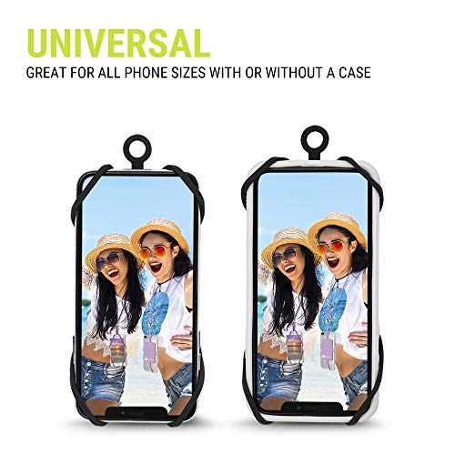 Phone Lanyard, Gear Beast Universal Crossbody Cell Phone Lanyard Compatible with iPhone, Galaxy & Most Smartphones, Includes Silicone Phone Holder and Satin Poly Adjustable Neck Strap