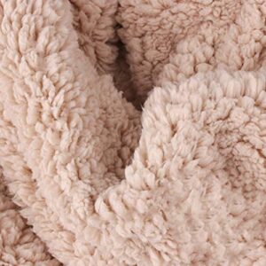ycc products sherpa wool fabric, artificial fur, sheepskin fabric material, soft and warm, used for sewing and diy clothing pajamas blanket (thickened khaki)