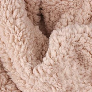 YCC Products Sherpa Wool Fabric, Artificial Fur, Sheepskin Fabric Material, Soft and Warm, Used for Sewing and DIY Clothing Pajamas Blanket (Thickened Khaki)