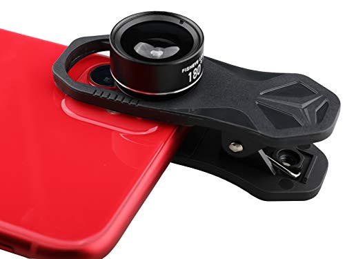 180° fisheye Lens,for iPhone,Samsung,Pixel,BlackBerry etc,with Clip,Cell Phone Lens,anamorphic Lens,Funny Pictures