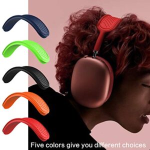 TOLUOHU Headband Cushion for Apple AirPods Max, Washable Soft Silicone Dustproof Airpods Max Headphones Accessories Compatible with Knit-mesh Canopy(Black)