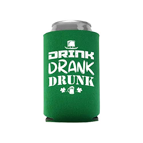 Veracco Keep Your Kiss I'm Here For This Irish Don't get Drunk We Get Awsome Stadium Party Cup St Patricks DayCan Coolie Holder Party Favors Decorations (Green, 6)