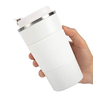 17oz. coffee travel thermos ,stainless steel travel mug&tumbler vacuum insulated cup(white)