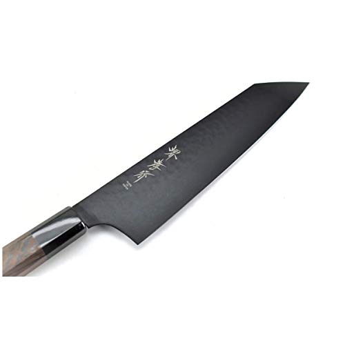 Sakai Takayuki/KUROKAGE Series VG-10 Hammered Kengata Gyuto(Chef's Knife) 190 mm/7.5" Black