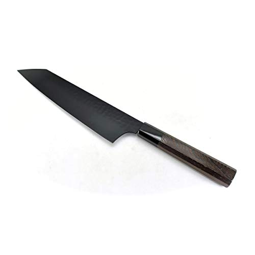 Sakai Takayuki/KUROKAGE Series VG-10 Hammered Kengata Gyuto(Chef's Knife) 190 mm/7.5" Black