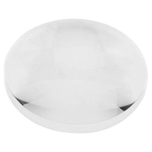 yangsense Double Convex Lens, 30mm Diameter Optical Glass Convex Lens, 2.5 X Magnifying Factor for DIY Magnifying Lens Physical Optics Experiment Lens Physics Classrooms