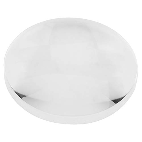 yangsense Double Convex Lens, 30mm Diameter Optical Glass Convex Lens, 2.5 X Magnifying Factor for DIY Magnifying Lens Physical Optics Experiment Lens Physics Classrooms