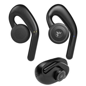 avantree tws116 - open-ear wireless headphones & charging dock with surroundings awareness, mono & stereo modes, and secure nonadjustable earhooks
