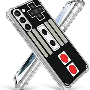 Gifun Game Case for Samsung Galaxy S21, Hard PC+TPU Bumper Clear Protective Case Compatible with Samsung Galaxy S21 2021 - Retro Game