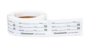 1 x 2 inch food storage labels adhesive removable food labels food storage freezer sticker for kitchen containers home restaurant food date safe supplies(300 pieces)