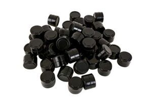 non-stick silicone wax containers 150pcs 2ml multi use storage jars cream emulsion bottles (all black)
