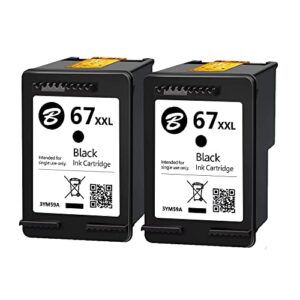 lebok for hp 67xxl 2 ink cartridges black 3ym59a