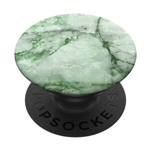 brave new green marble-look - simple elegant calm modern popsockets popgrip: swappable grip for phones & tablets
