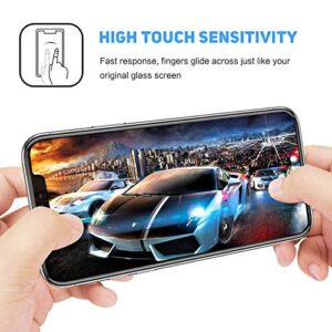 Phone Case for LG K31 Rebel 5.7 Inch, with [2 x Tempered Glass Screen Protector], KJYF Clear Soft TPU Shell + Ultra-Thin Anti-Scratch Anti-Yellow Case for LG K31 Rebel - Happy