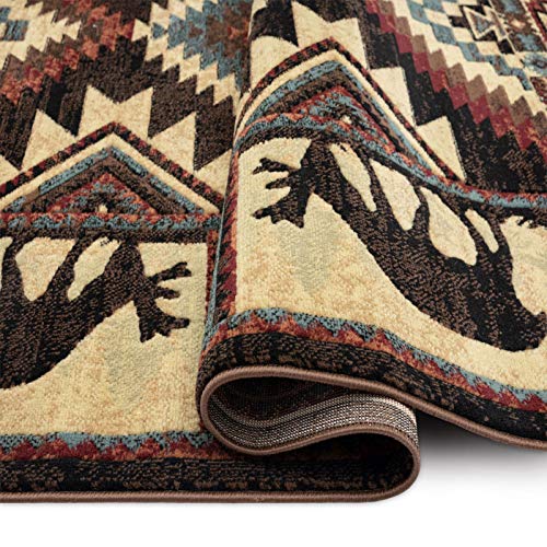 Home Dynamix Buffalo Southwest Rustic Area Rug, Brown/Red, 5'2"x7'2", Rectangular