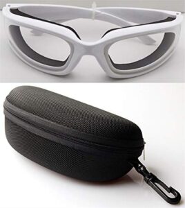 unisex tear proof cut onion goggles, saftey glasses for kitchen, cooking, bbq, cleaning, cycling; chopping eye protect tool; with sealing sponge; anti-tear, dustproof, anti-fog, windproof; og1b