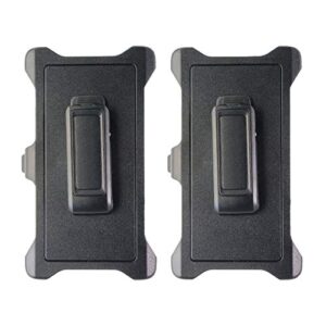 [2 pack] iphone 12 pro max (6.7") replacement belt-clip holster compatible with otterbox defender series case
