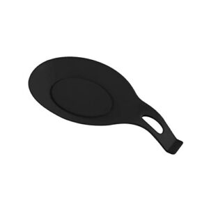 spoon rest, silicone kitchen untensil holder,use for kitchen utensils, gadget, table cutlery,kitchen giftsblack