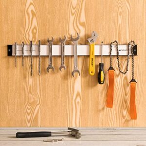 Navaris Magnetic Tool Strip Holder - 24 Inch Heavy Duty Magnet Bar - Extra Strong Organizer Holder for Garage Wall, Shop, Hand Tools, Screwdrivers