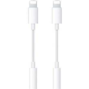 [apple mfi certified] 2 pack for iphone headphone jack adapter lightning to 3.5mm headphone aux audio adapter for iphone dongle cable compatible with iphone 14 13 12 11 xs max xr x 8 7 ipad ipod