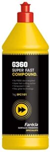 farecla g360 super fast compound 1lt removes holograms and swirls marks (1kg)