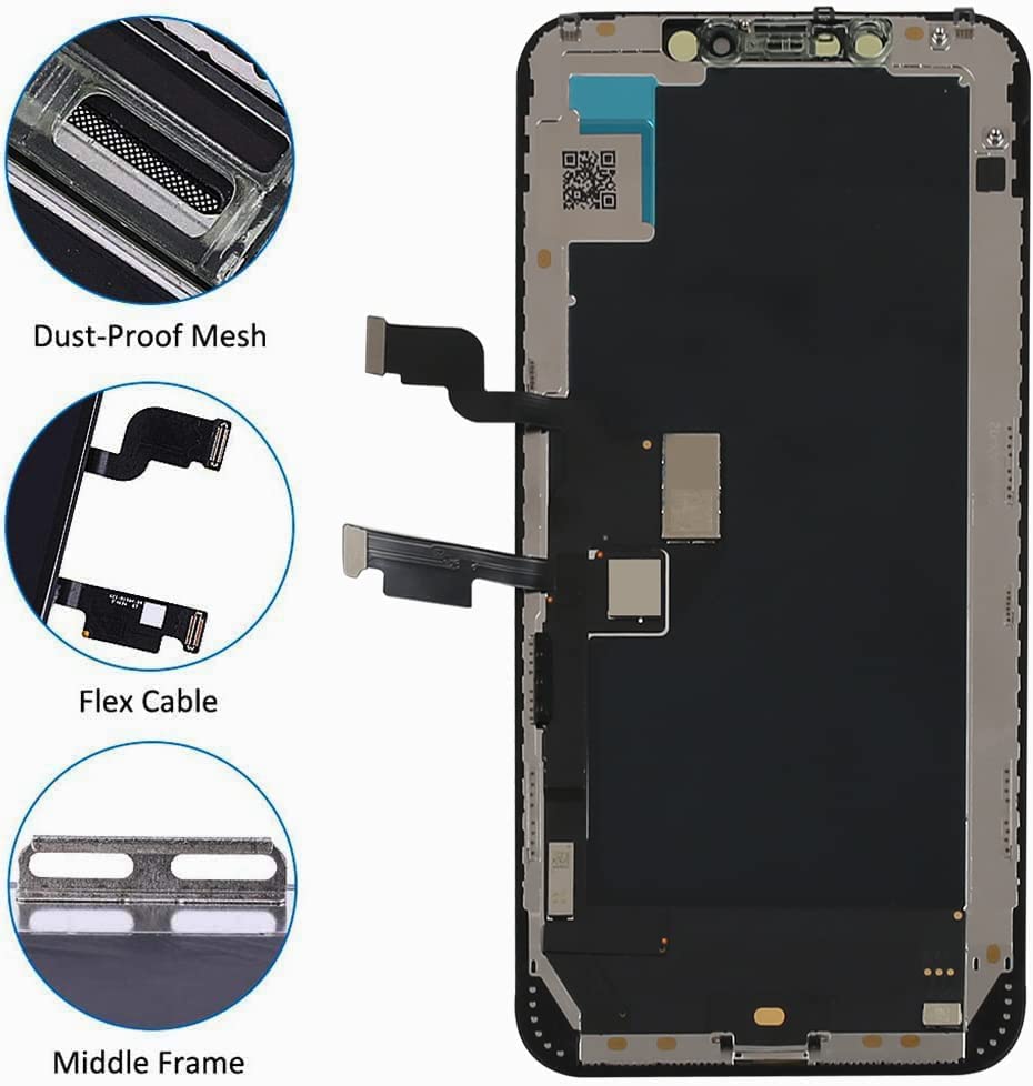 Ayake for iPhone Xs MAX Screen Replacement, Full HD Retina LCD Touch Display Digitizer with Repair Tools for A1921, A2101, A2102, A2103, A2104(Black)