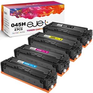 045 045H MF634cdw Toner - ejet Compatible 045H Toner Replacement for Canon 045 Toner Cartridge CRG-045H for Canon MF634Cdw MF632Cdw LBP612Cdw MF635CX Printer(1 Black,1 Cyan,1 Magenta,1 Yellow,4-Pack)