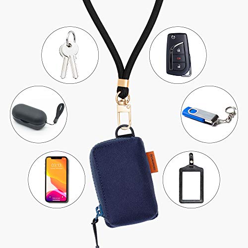 Sinjimoru Cell Phone Lanyard for Phone Case (2Packs), with Adjustable Phone Strap for Wrist Compatible with Key Holder & ID Card Holder. Sinji Strap Black