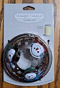 yankee candle snowman illluma lid