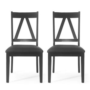 christopher knight home fairgreens dining chair sets, black