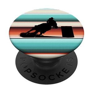 horse barrel racing serape pattern rodeo cowgirl popsockets popgrip: swappable grip for phones & tablets