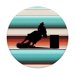 Horse Barrel Racing Serape pattern Rodeo Cowgirl PopSockets PopGrip: Swappable Grip for Phones & Tablets