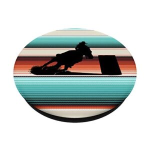 Horse Barrel Racing Serape pattern Rodeo Cowgirl PopSockets PopGrip: Swappable Grip for Phones & Tablets