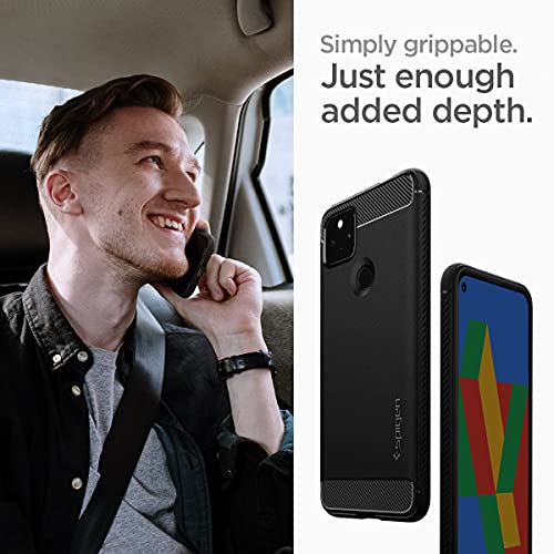 Spigen Rugged Armor Designed for Google Pixel 5a Case for Pixel 5a 5G (2021) - Matte Black