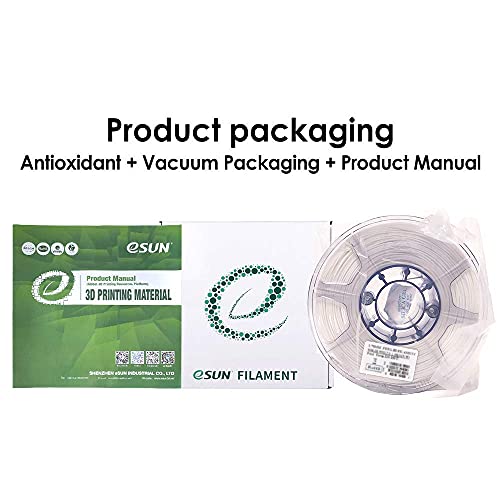 eSUN Carbon Fiber Filled Nylon Filament 1.75mm, PA CF 3D Printer Filament, 1KG Spool 3D Printing Filament for 3D Printers, Natural