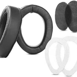 YunYiYi Replacement Earpad Cups Cushions Compatible with Sennheiser HD500 HD570 HD575 HD590 HD270 Headset Covers Earmuffs (PU Leather)