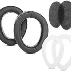 YunYiYi Replacement Earpad Cups Cushions Compatible with Sennheiser HD500 HD570 HD575 HD590 HD270 Headset Covers Earmuffs (PU Leather)