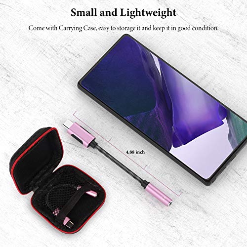 USB-C to 3.5mm Adapter for Samsung S21 S22 S23 Ultra,APETOO Galaxy S20 FE Headphone Adapter USB C to Aux Audio Dongle Cable Cord for Galaxy Note 20 Ultra/10+ A53 Flip Fold,Pixel 7 6 5 4 XL,Oneplus 9 8