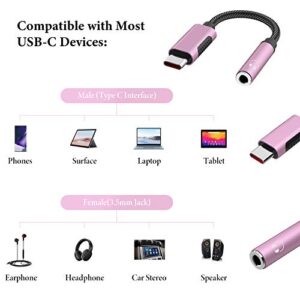 USB-C to 3.5mm Adapter for Samsung S21 S22 S23 Ultra,APETOO Galaxy S20 FE Headphone Adapter USB C to Aux Audio Dongle Cable Cord for Galaxy Note 20 Ultra/10+ A53 Flip Fold,Pixel 7 6 5 4 XL,Oneplus 9 8