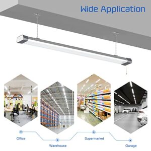 100W LED Shop Light Linkable, 13000 LM 5000K Super Bright Workshop Lights with US Plug Cable, Pull Chain (ON/Off) for Garage Workshops Basements Hanging or FlushMount - 1 Pack ETL Listed