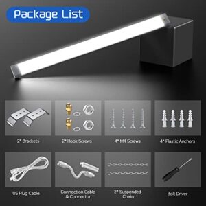 100W LED Shop Light Linkable, 13000 LM 5000K Super Bright Workshop Lights with US Plug Cable, Pull Chain (ON/Off) for Garage Workshops Basements Hanging or FlushMount - 1 Pack ETL Listed