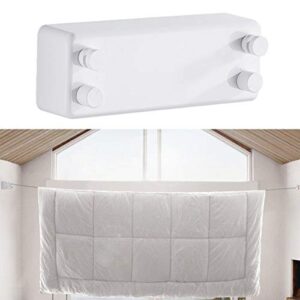 Retractable Clothesline Stainless Steel Adjustable Dual Rope Wall Mounted Clothesline Laundry Drying Line for Bathroom