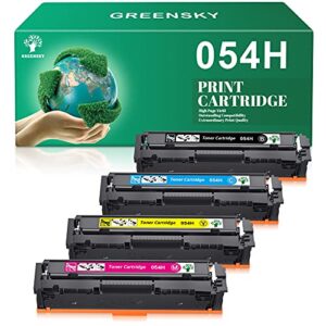 greensky compatible toner-cartridges replacement for canon cartridge 054h 054 h 054 high yield for canon color imageclass mf642cdw lbp622cdw mf644cdw mf640c printer (black, cyan, magenta, yellow)