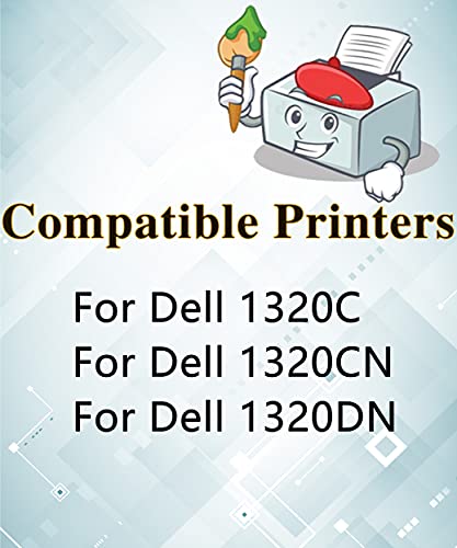 MM MUCH & MORE Compatible Toner Cartridge Replacement for Dell 1320c 310-9058 310-9060 310-9062 310-9064 to use for Color Laser 1320c Printer High Yield (4-Pack, Black, Cyan, Magenta, Yellow)