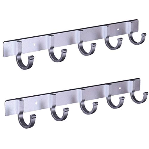 CBINGSI 12 Wall Hooks Heavy Duty Wall Hanger. Towel Hooks for Bathrooms, Coat Rack Wall Mounted, Garage and Kitchen Organization and Storage, Coats and Hat Hook, Wall Hook Rack.17in