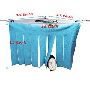 1 Pieces Guinea Pig Hideout Rat Corner Hideaway Peekaboo Toys Cage Accessories Hidden Habitat Tent Toys for Ferrets Chinchillas Sugar Glider Small Pet Animals