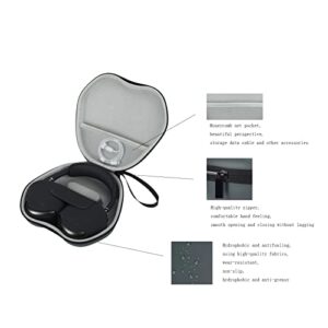 Travel Case for AirPods Max,Hard Carrying Bag Storage AirPods Max Headset PU&EVA&Polyester Portable Storage Box