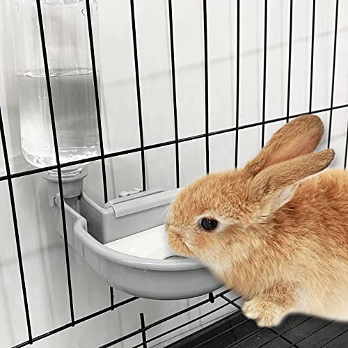 Vannon 16oz BPA Free Cage Water Bottles for Rabbits, Dogs, Ferrets, Cats and Other Small Animals, Anti-Overflow Water Dispenser for Crate